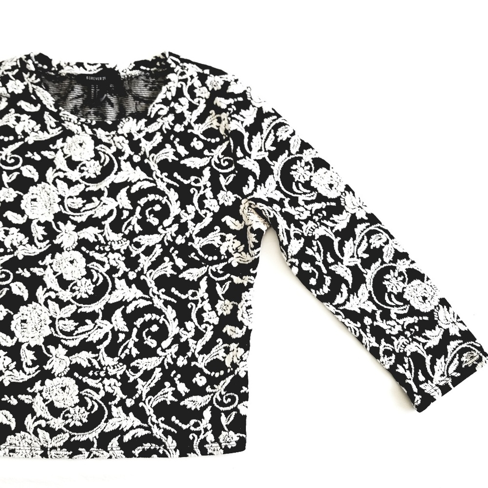 F21 floral blouse